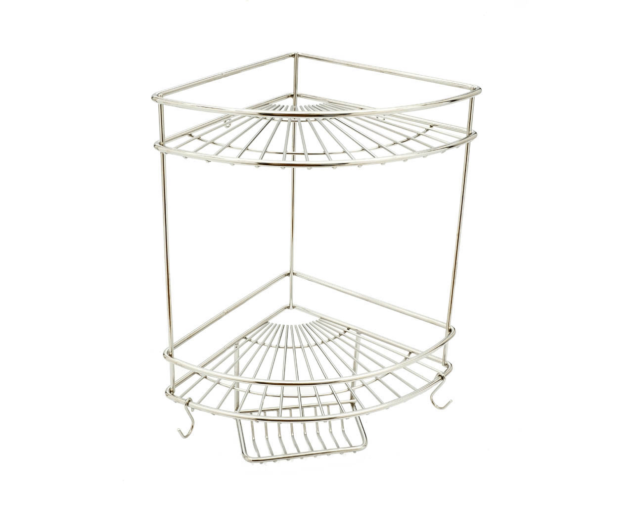 Stainless Steel Deluxe Shower Corner Caddy 225x225x500mm