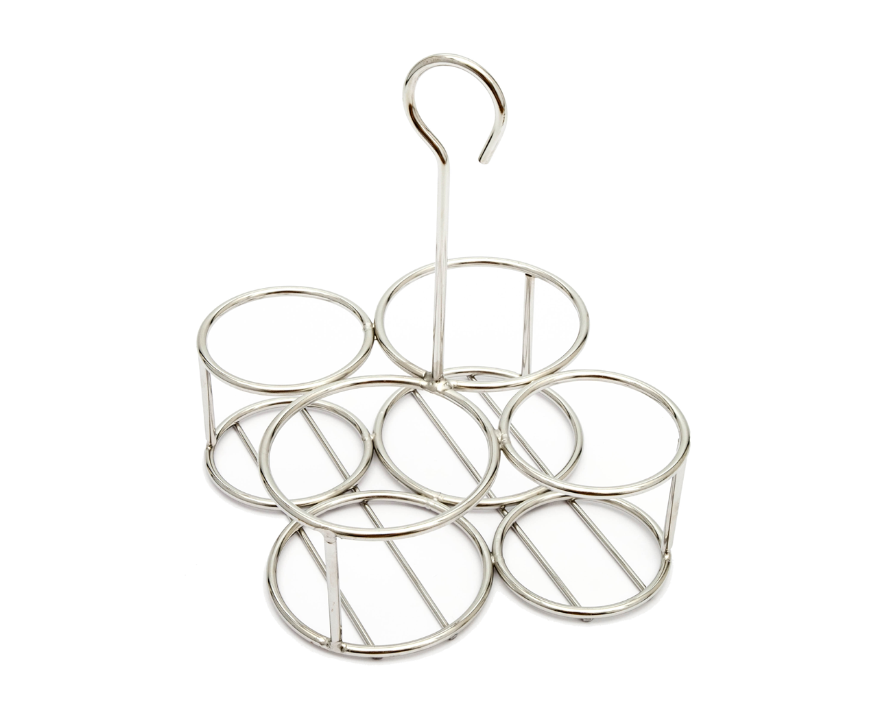 Stainless Steel 4-Bottle Oil and Vinegar Holder - 285x280x160mm