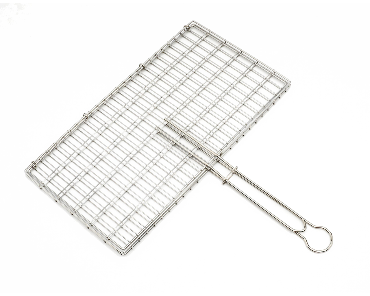 Stainless Steel Fish Braai Grid, Stainless Steel Snoek Braai Grid with handle
