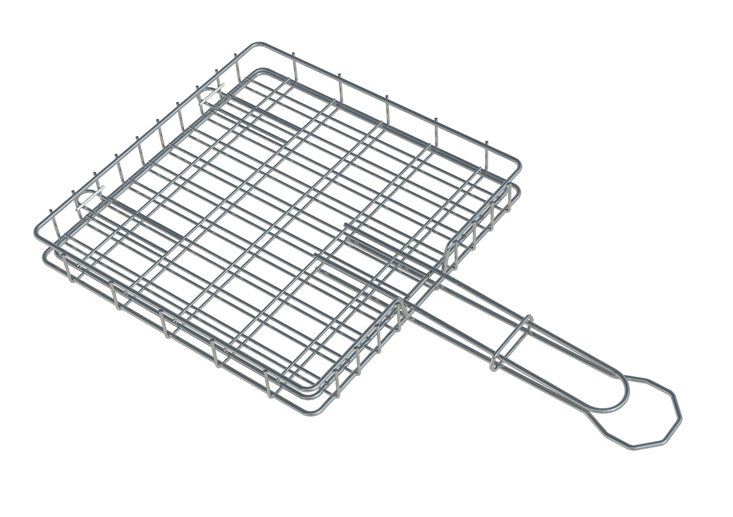 Stainless Steel Camper Loose Lid Braai Grid Closed Position