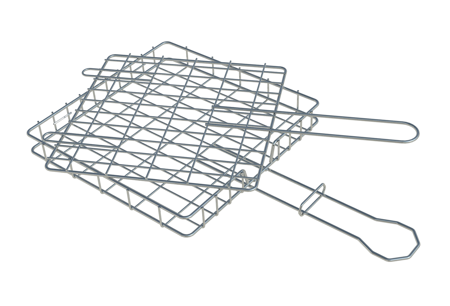 Stainless Steel Camper Loose Lid Braai Grid Disassembled position