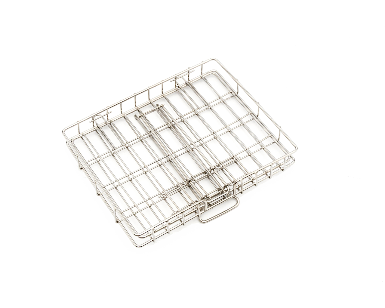 Stainless Steel Camper Loose Lid Sliding Handle Braai Grid Fully Closed