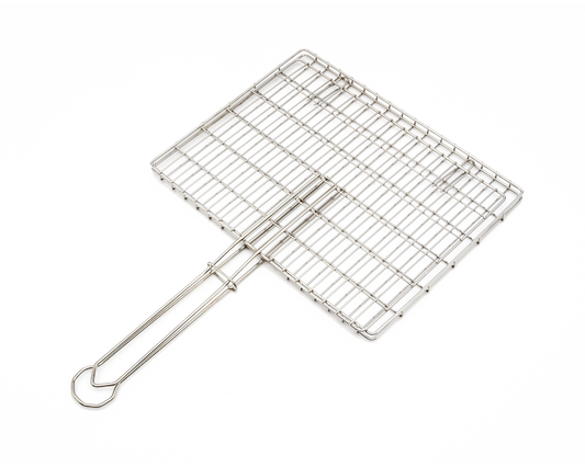 Stainless Steel Braai Grid with handle with loose lid