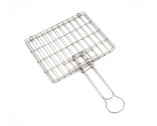 Camper Sliding Handle Braai Grid Closed and handle extended