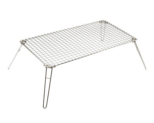 Stainless Steel Kalahari Flat Braai Grid on legs