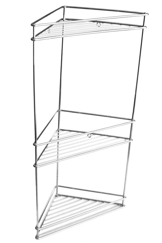 Stainless Steel 3-Tier Shower Caddy - 280x155x535mm